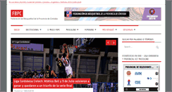 Desktop Screenshot of basquetdecordoba.com.ar